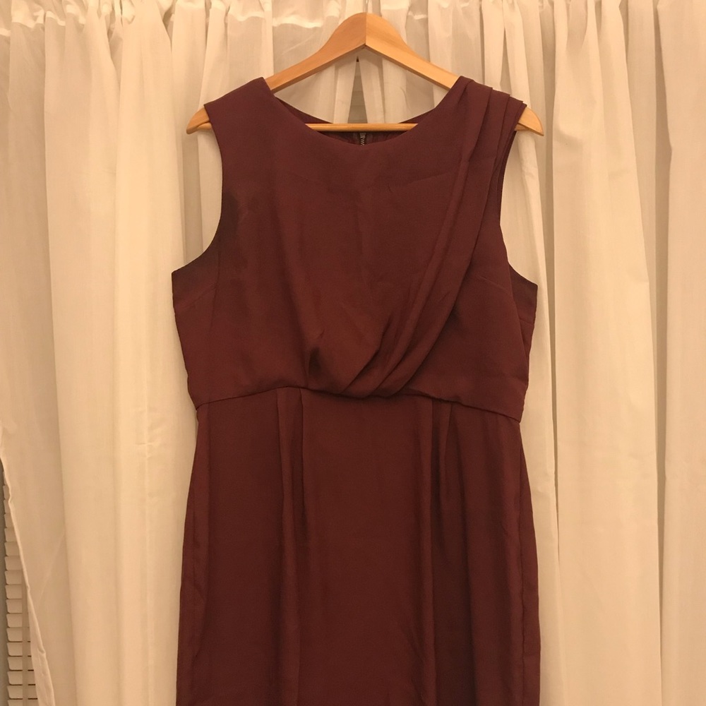 Topshop maroon dress
